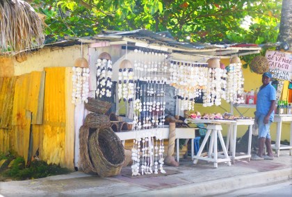 Et , pour jouer à cache-cache avec la lumière, les grands rideaux de nacres et coquillages....