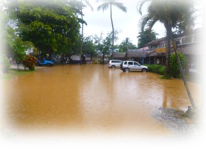 Quand le parking du Paseo se la joue piscine municipale.